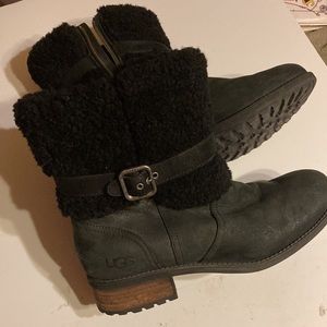 UGG AUSTRALIA BLAYRE BLACK LODGE BOOTS